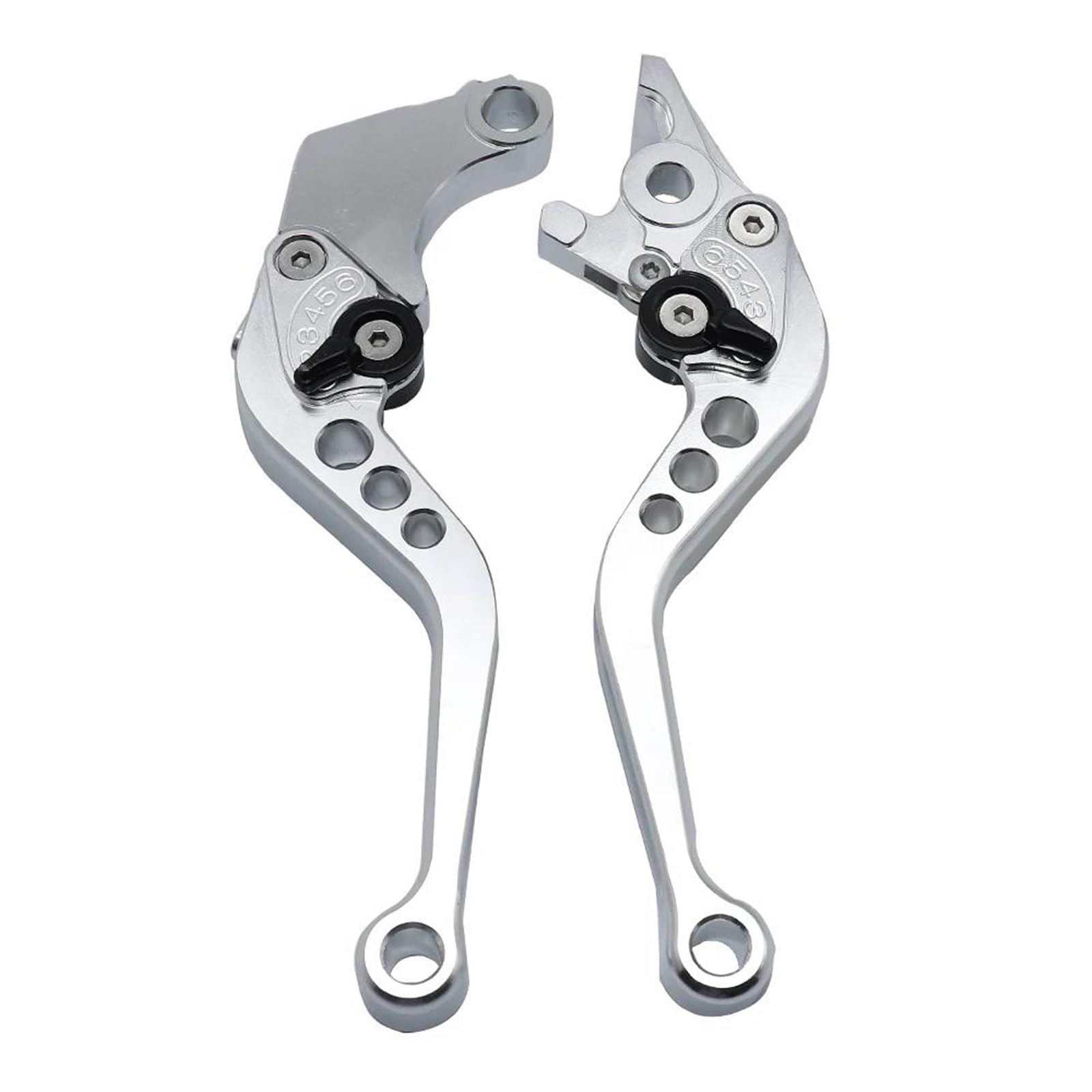 Kupplungshebel Bremshebel Kupplung Motorrad CNC Aluminium Shorty Einstellbare Bremse Kupplung Hebel Für CB125 CB190 Für CBR250 Für MSX125 Motorrad Teile(Silver) von HXCKBLBY