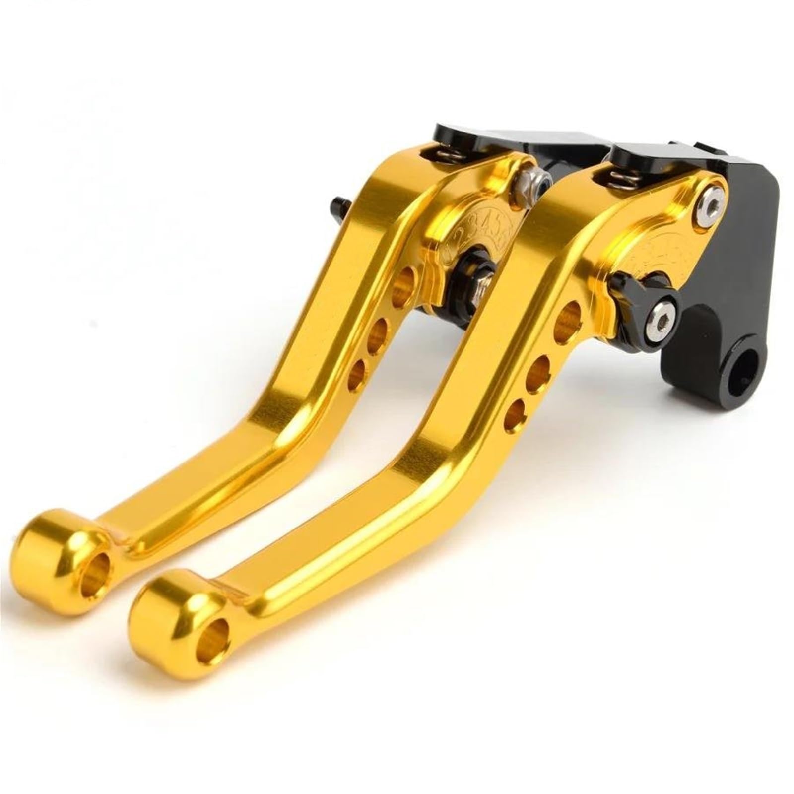 Kupplungshebel Bremshebel Kupplung Motorrad CNC Für NMAX 155 Für Nmax 155 2015 2016 2017 Einstellbare Kurze Bremse Kupplungshebel(Gold) von HXCKBLBY