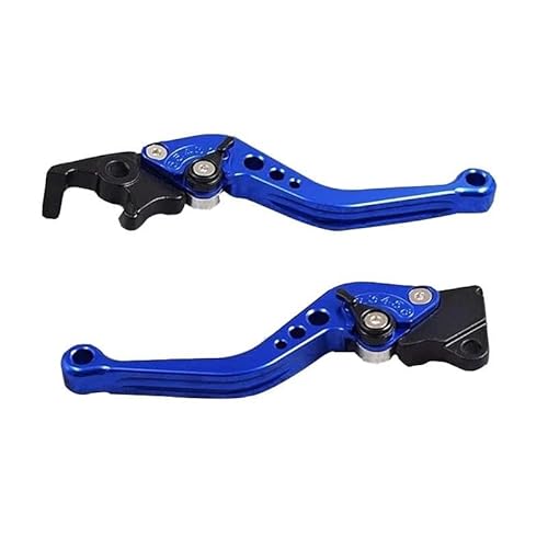 Kupplungshebel Bremshebel Kupplung Motorrad-Modifikation CNC-Motorrad-Brems- Und Kupplungshebel-Ausrüstungsteile Verstellbarer Scheibengriff Für Kawasaki Suzuki(Blue) von HXCKBLBY