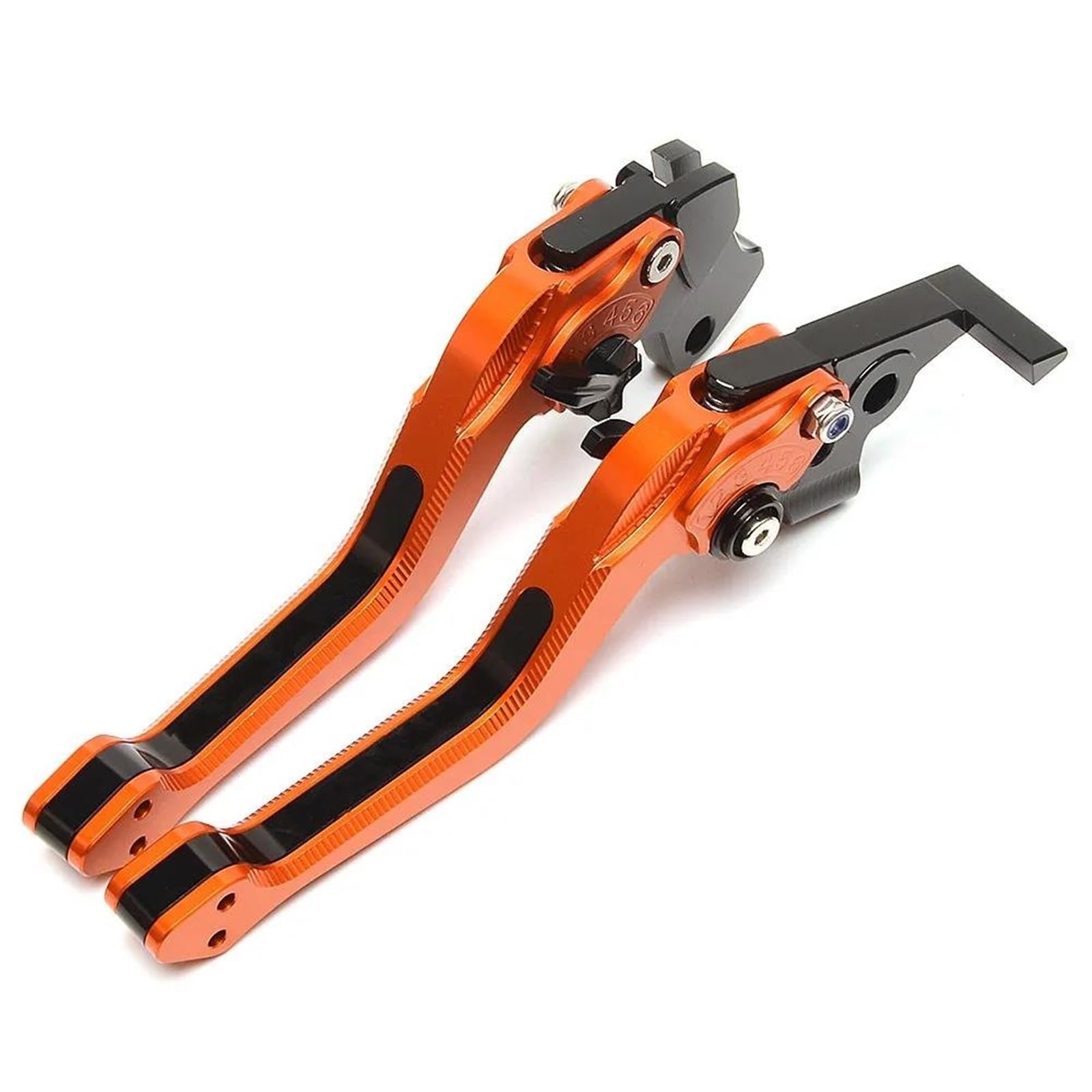 Kupplungshebel Bremshebel Kupplung Motorradzubehör Für Kawasaki Z800 Z800E Z 800 2013–2016, Verstellbarer 3D-Rhombus-Bremskupplungshebelgriff(Orange) von HXCKBLBY