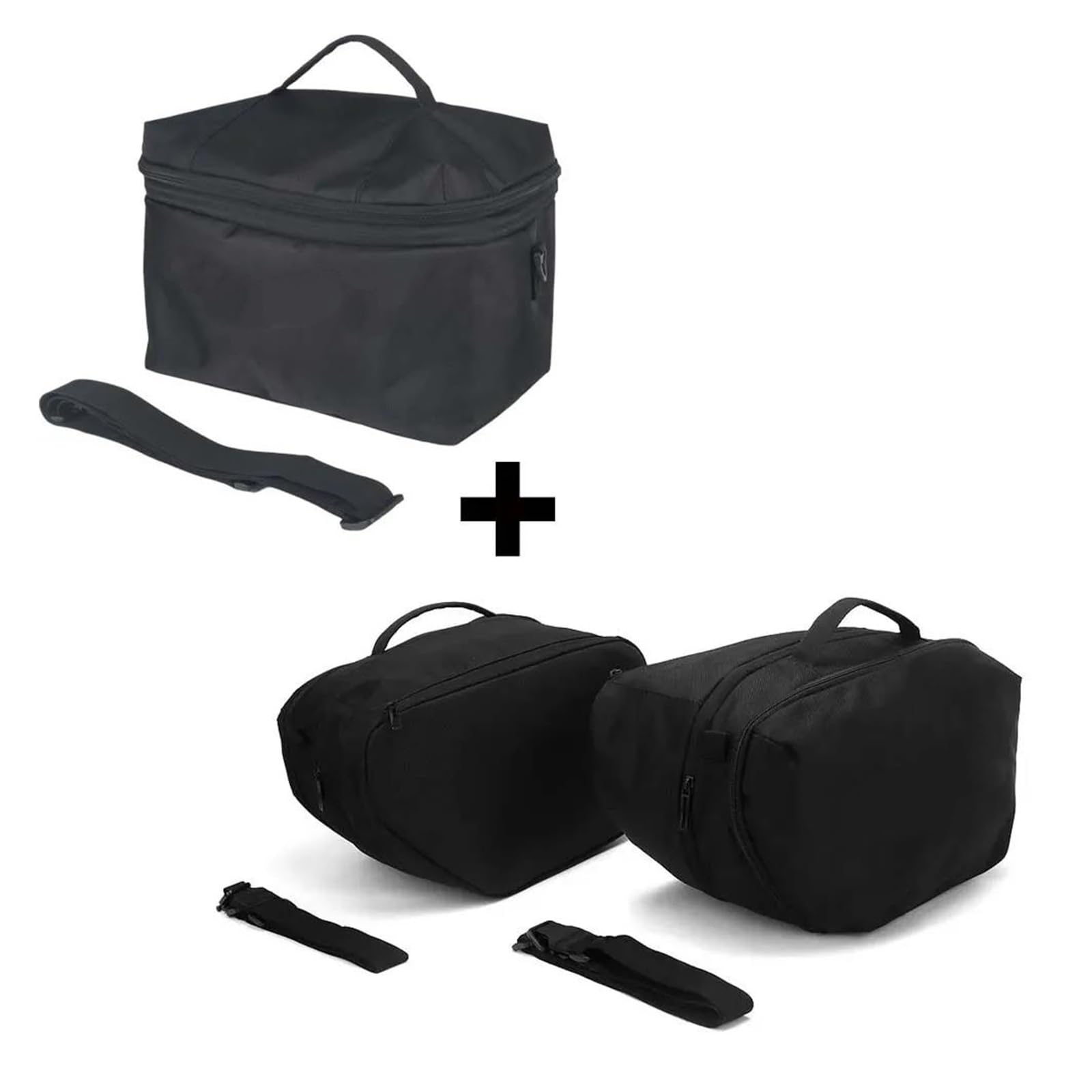 Motorbike Riding Bag Motorrad Schwarz Erweiterbare Gepäcktaschen Touring Pannier Innentasche Für R1300GS Für R1300 GS Für R 1300 GS 2023 2024 Motorcycle Side Bag(1) von HXCKBLBY