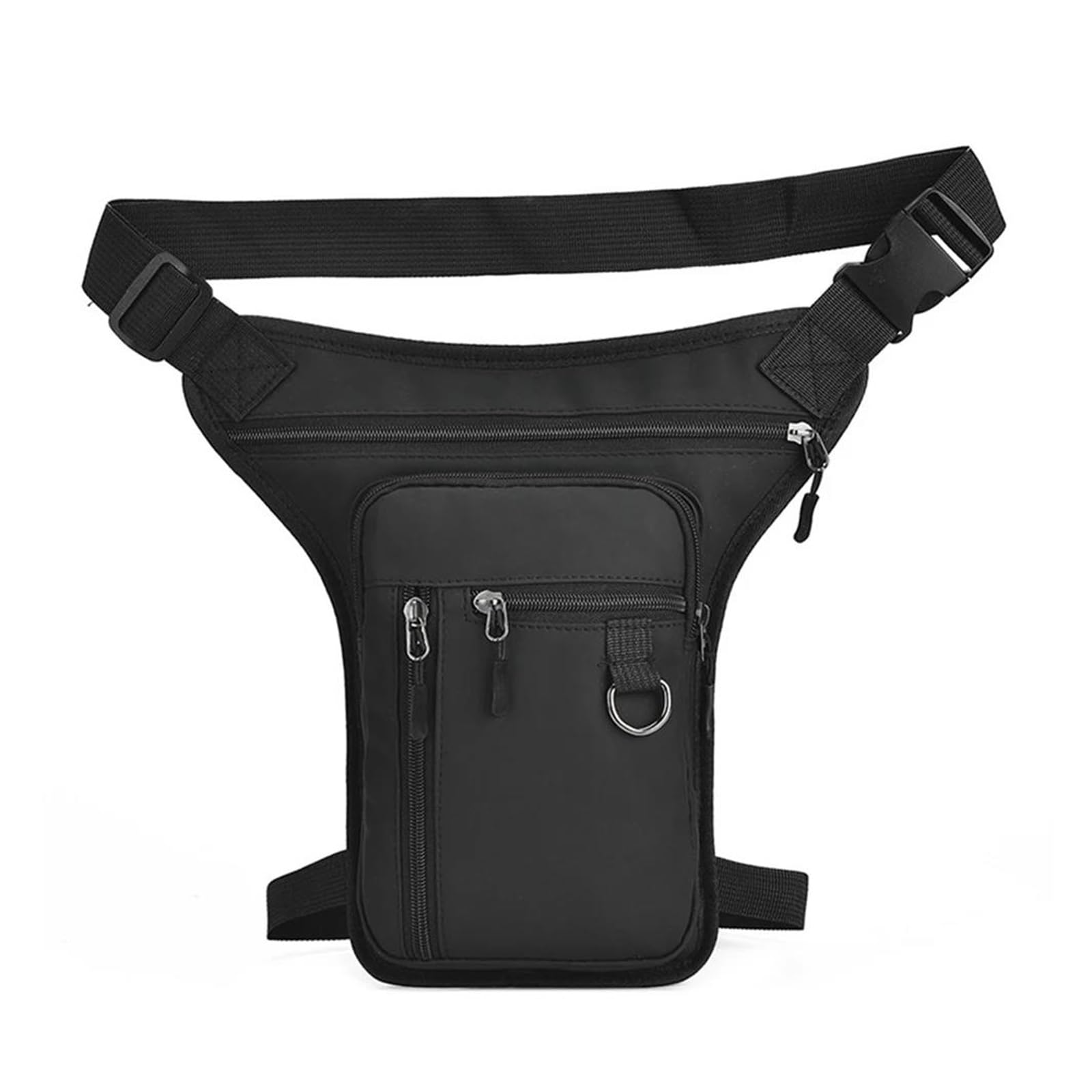 Motorbike Riding Bag Tragbare Schulter Molle Oberschenkel Taille Fanny Pack Beutel Wasserdicht Drop Bein Gürtel Taschen Für Outdoor Wandern Motorrad Bein Tasche Motorcycle Side Bag(Black) von HXCKBLBY