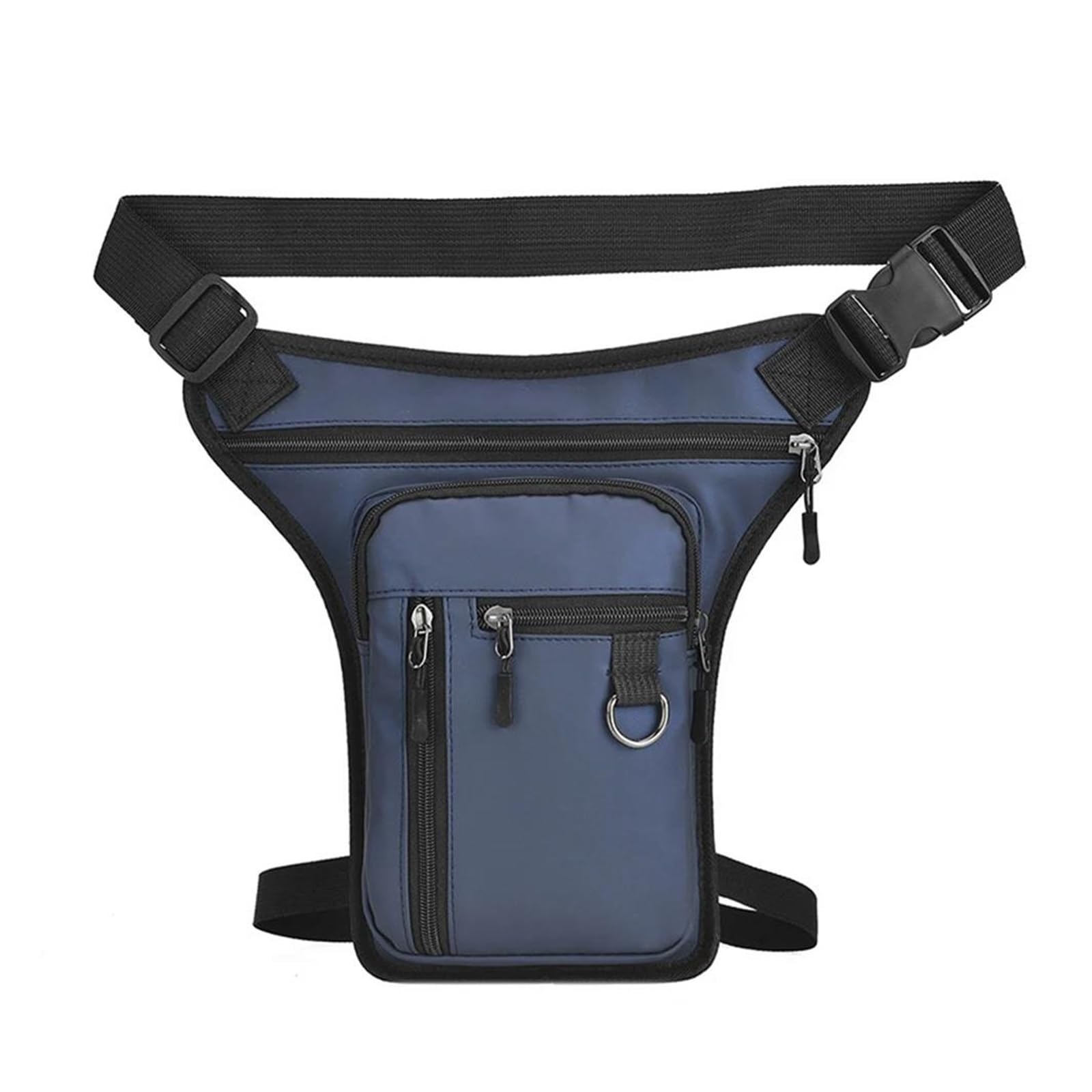 Motorbike Riding Bag Tragbare wasserdichte Männer Bein Seitentasche Gürtel Gepäck Taschen Motorrad Telefon Geldbörse Fanny Pack Motorrad Drop Taille Bein Tasche Motorcycle Side Bag(Blue) von HXCKBLBY