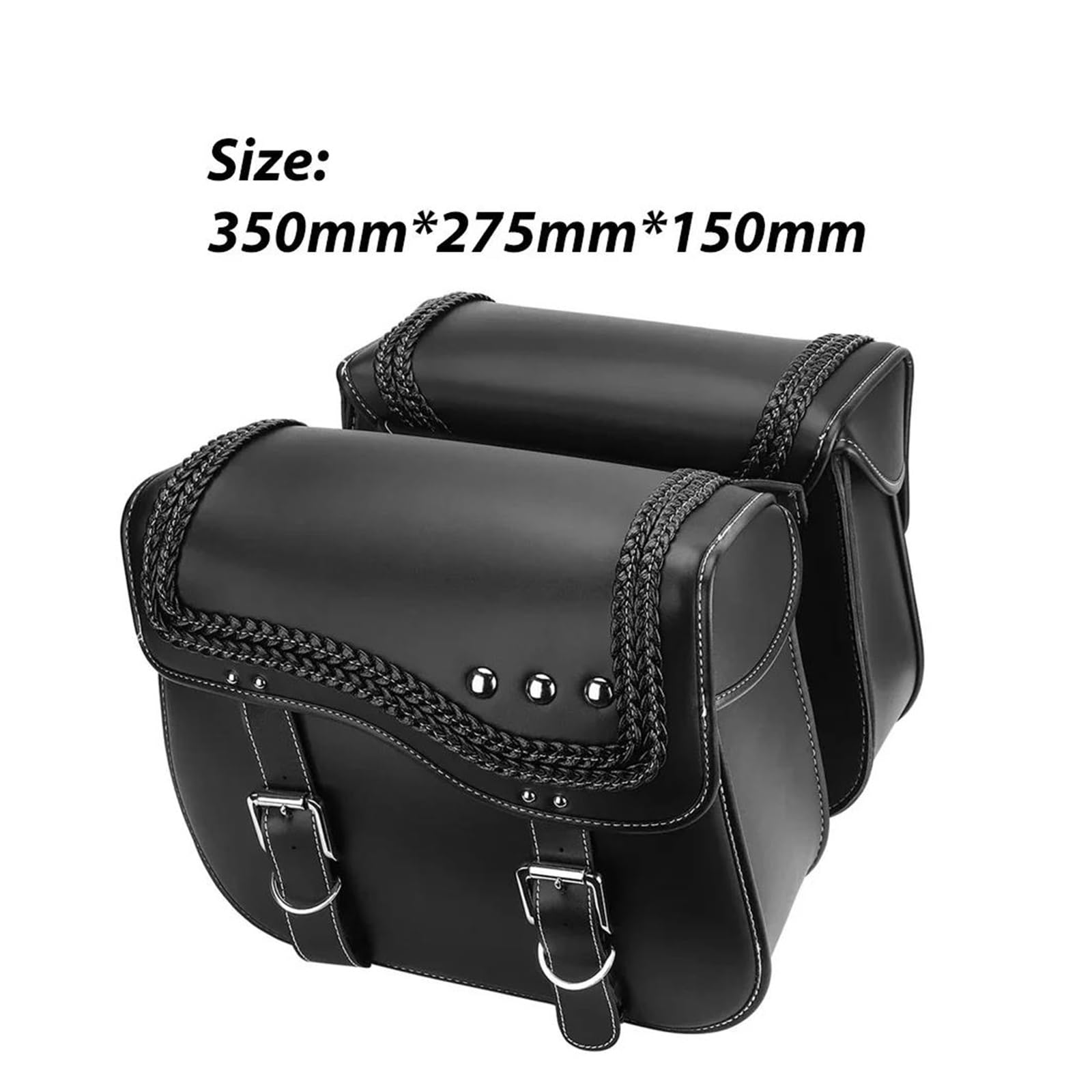 Motorbike Riding Bag wasserdichte Motorrad-Satteltasche, Motorrad-Seitensatteltasche Für Touring Street Glide, Für Electra Glide, Für Sportster 883 1200 Motorcycle Side Bag(350mm) von HXCKBLBY