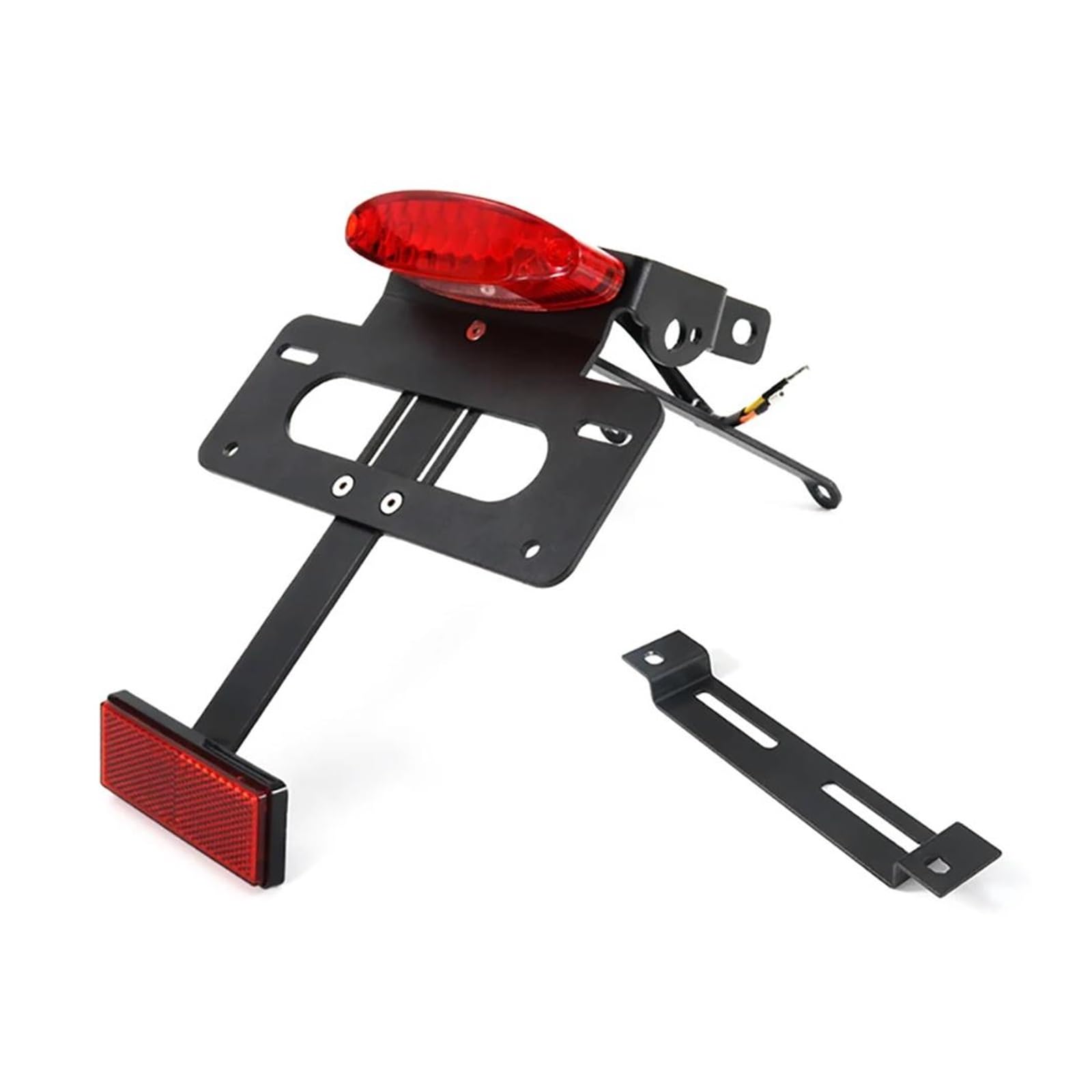 Motorrad Lizenz Kennzeichenhalter Kennzeichenhalter Eliminator Rear Tail Tidy Für Enduro 701 2016–2024 Kennzeichen Halter Einstellbare Kennzeichenhalter(Red) von HXCKBLBY