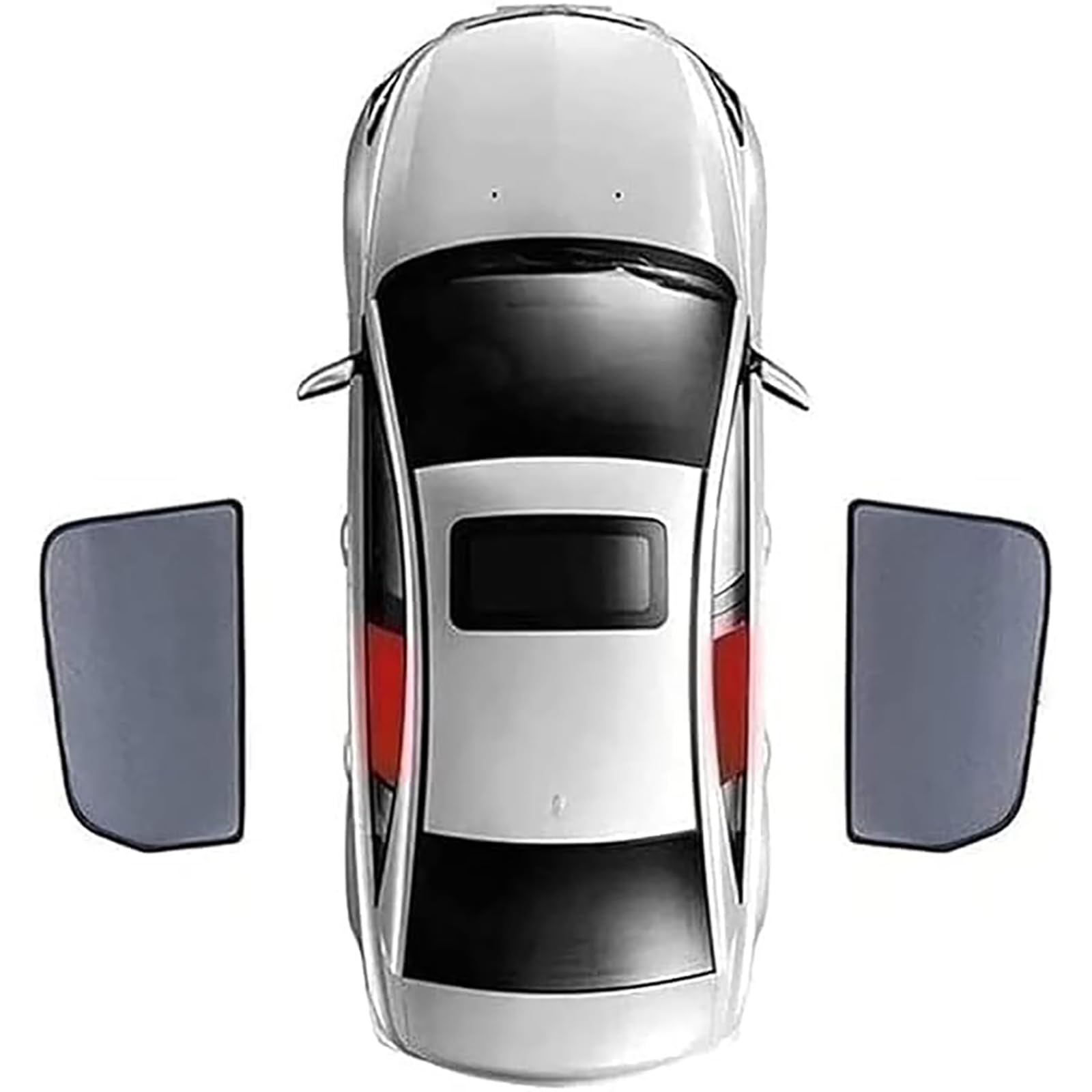 Auto Seitenfenster Sonnenschutz für Audi Q5 (8R) 2008-2017, UV Protection Vordere und Hintere Seitenfenster Sonnenschutzvorhang, Schützen Sie Ihre Privatsphäre, B/2pcs-rear-doors von HXCVKXHI