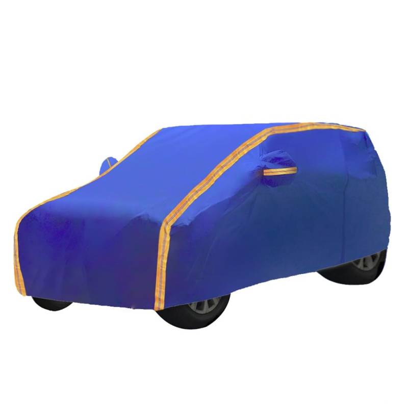 Autoabdeckung Für FIAT 500 500X 500C 500E 500L | Wasserdicht Atmungsaktiv Allwetter Outdoor Vollgarage Regen Sonnenschutz HXQSL(Blue,500) von HXQSL
