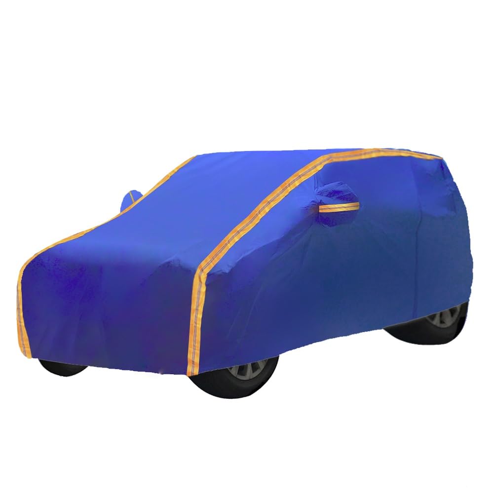 Autoabdeckung Für FIAT 500 500X 500C 500E 500L | Wasserdicht Atmungsaktiv Allwetter Outdoor Vollgarage Regen Sonnenschutz HXQSL(Blue,500L) von HXQSL
