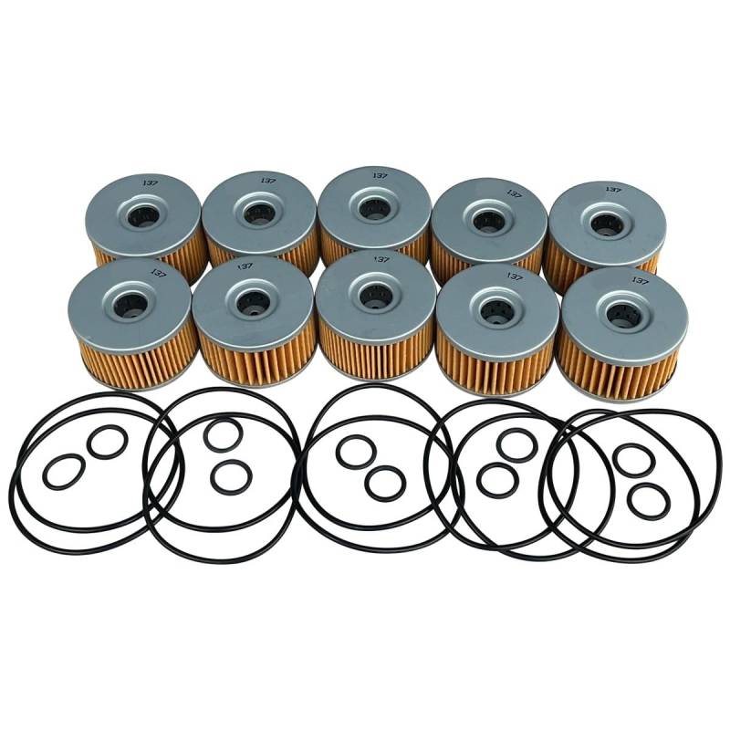 Motorrad-Ölfilter for DR650 90–19 DS650 92–93 LS650 Savage 86–09 S40 Boulevard 05–19(10pcs) von HXRAXINWN