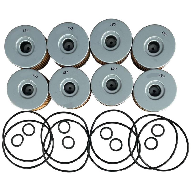 Motorrad-Ölfilter for DR650 90–19 DS650 92–93 LS650 Savage 86–09 S40 Boulevard 05–19(8pcs) von HXRAXINWN