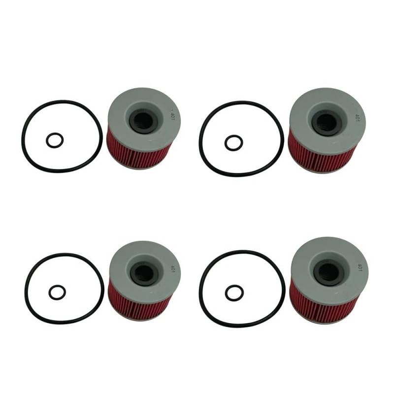 Motorrad-Ölfilter for FZR750 FZR1000 FJ1100 FJ1200 XJR1200 XJR1300 350 400 RS GTS 354 Touring 504 Sport(4pcs) von HXRAXINWN