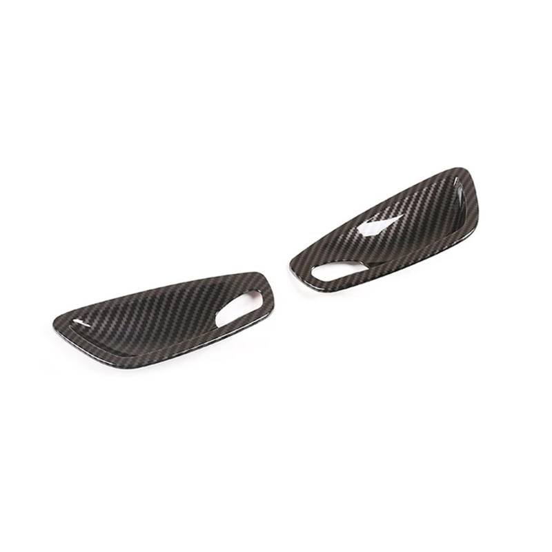 Center Konsole Trim 2/4PCS Für 1 Serie E81 E82 E87 E88 2007 2008 2009 2010 2011 Auto Innen Tür Griff Schüssel Abdeckung Trim Zubehör Interieur Control Panel(2PCS Carbon Fiber) von HXVGEGKPYK