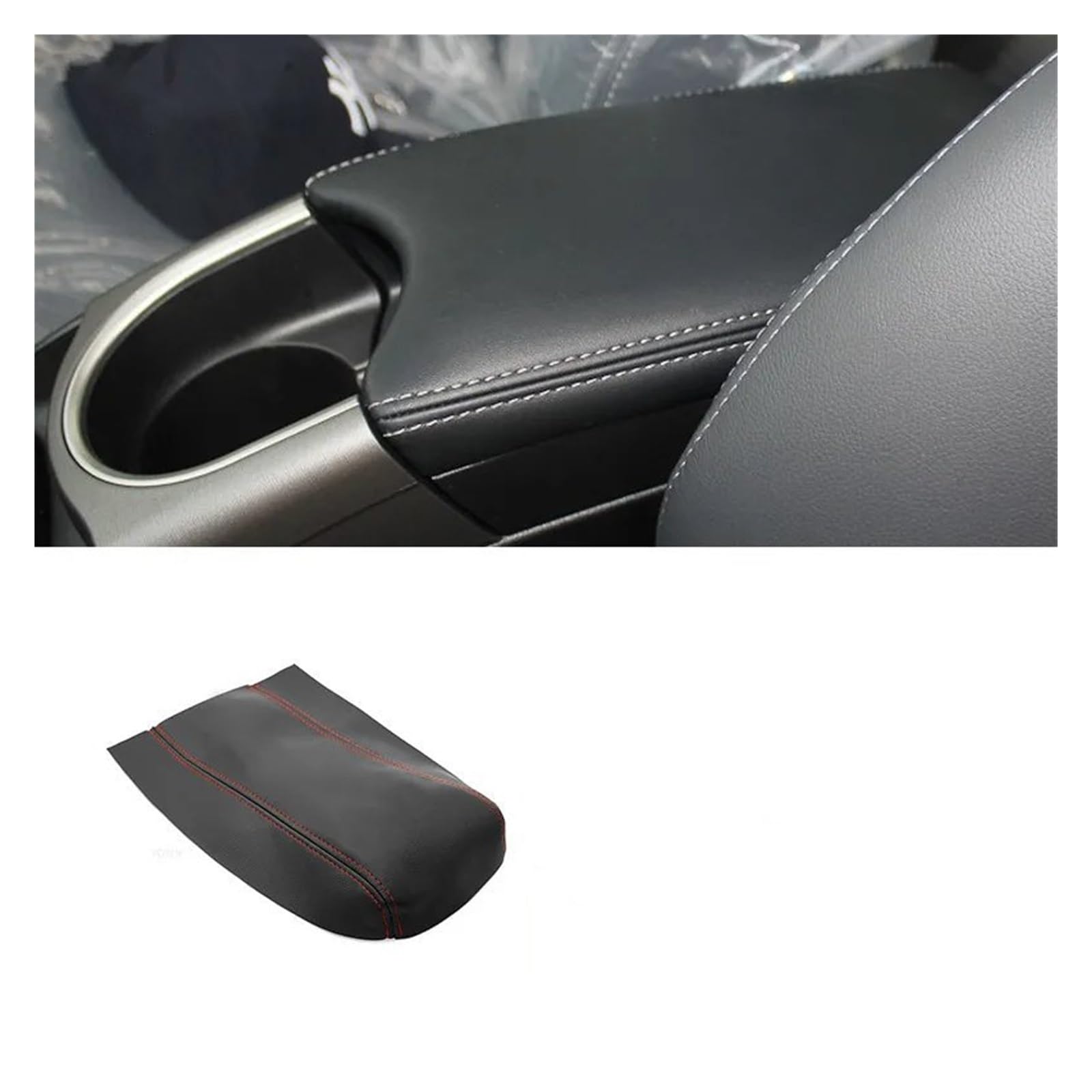 Center Konsole Trim Auto Center Console Armlehne Box Abdeckung Schützen Trim Für P&rius 2004 2005 2006 2007 2008 2009 2010 2011 2012 2013 2014 2015 Interieur Control Panel(B Black-red line) von HXVGEGKPYK