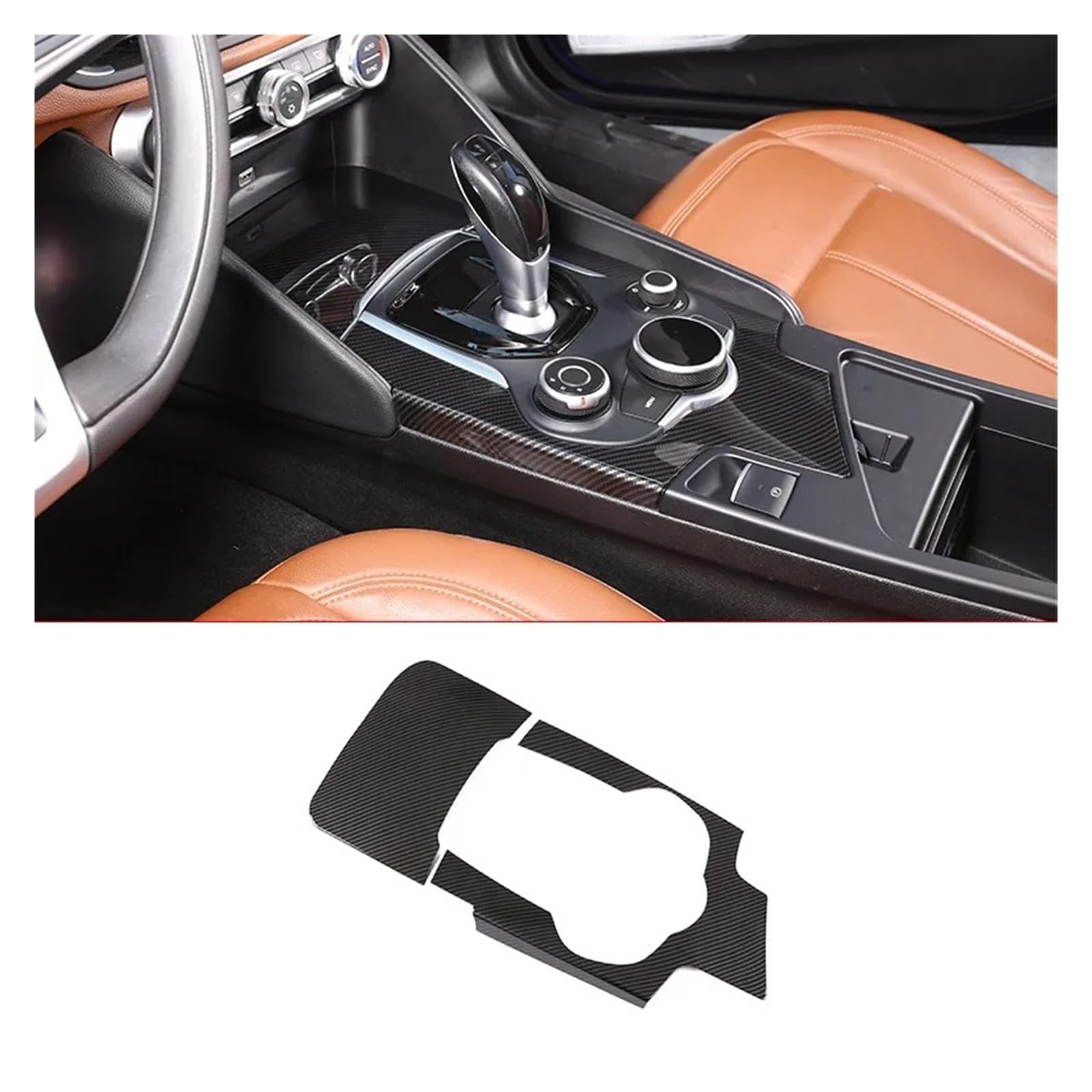 Center Konsole Trim Für A&lfa Für R&omeo Für G&iulia Für S&telvio 2016 2017 2018 2019 Auto Center Konsole Dekoration Rahmen Trim Zubehör Interieur Control Panel(for Giulia) von HXVGEGKPYK