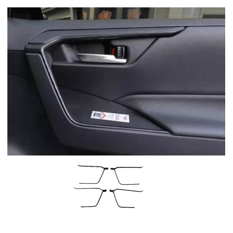 Center Konsole Trim Für Für R&av4 2019 2020 2021 2022 2023 Auto Innen Zubehör Konsole Getriebe Shift Panel Fenster Schalter Abdeckung Borte Interieur Control Panel(Door Strip Panel 1) von HXVGEGKPYK