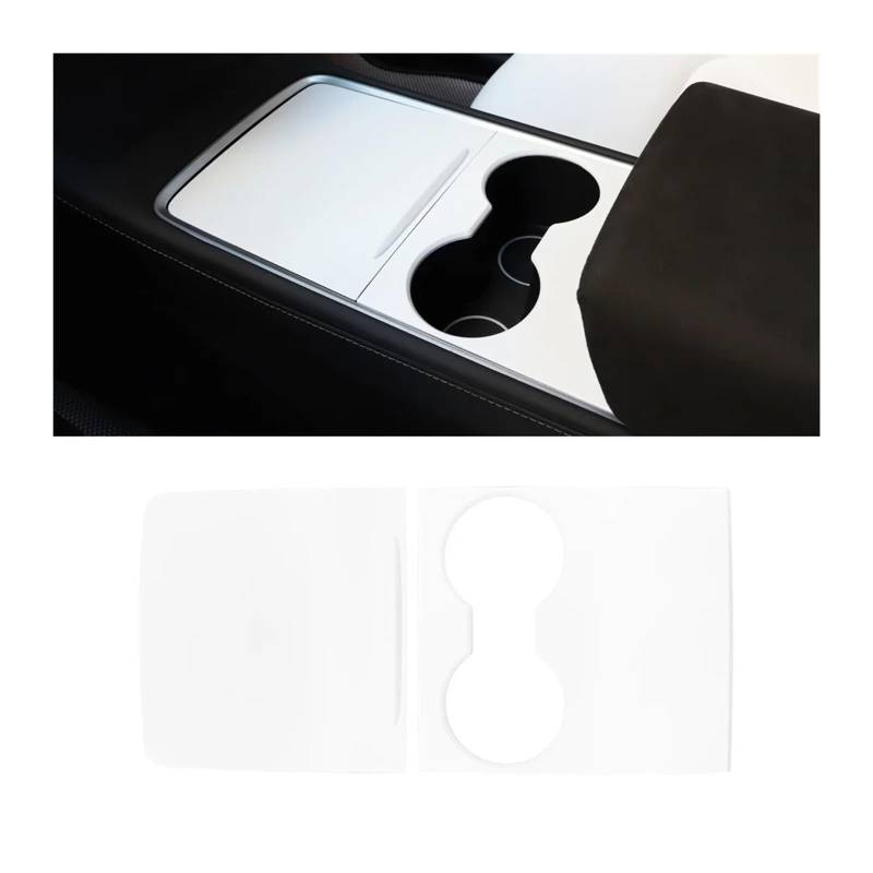 Center Konsole Trim Für T&esla Für Modell 3/Y 2019 2020 2021 2022 2023 Auto Zentrale Steuerung Panel Abdeckung Trim Schutz Film Innen Dekoration Konsole Aufkleber Interieur Control Panel(Matte White) von HXVGEGKPYK