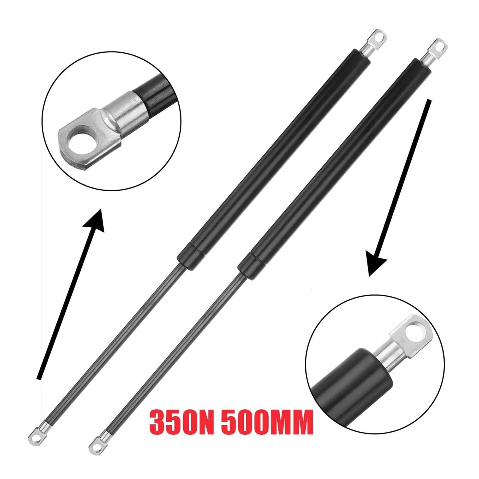 Gasdruckfedern 1-2 Stücke Auto Gas Strut Bars Gas Frühling Haube Unterstützung Stange Shock Haube Stamm Für RV Bett Fenster Bus Wohnwagen Für Universal 500mm 350N Kofferraum Gasfeder(2pcs) von HXVGEGKPYK