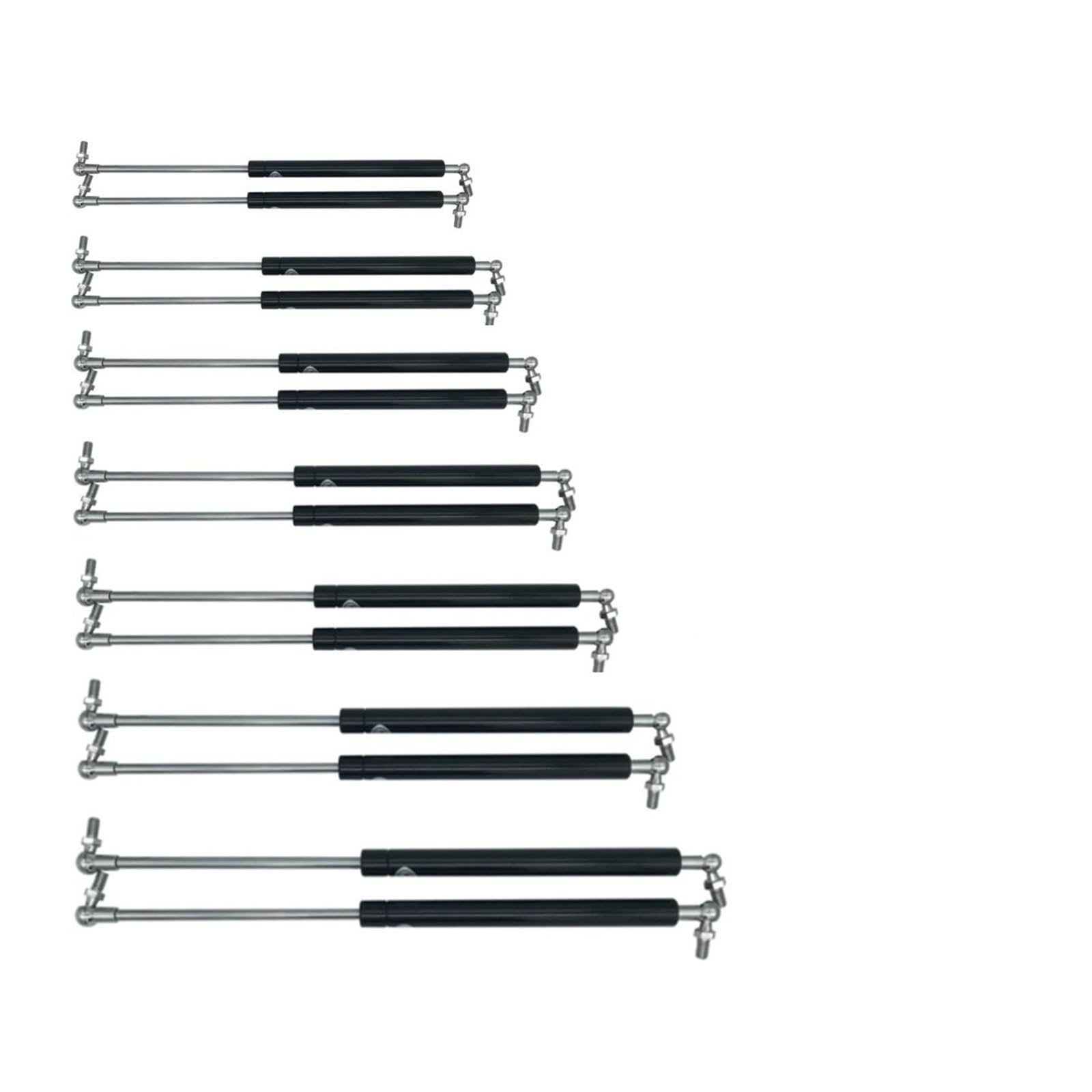 Gasfeder Dämpfer 2 Stücke 300N 300-600mm Universal Auto Front Motorhaube Shock Lift Unterstützung Bar Gasdruckfedern Hinten Kofferraum Heckklappe Boot Gasdruckfedern Heckklappen(550mm) von HXVGEGKPYK