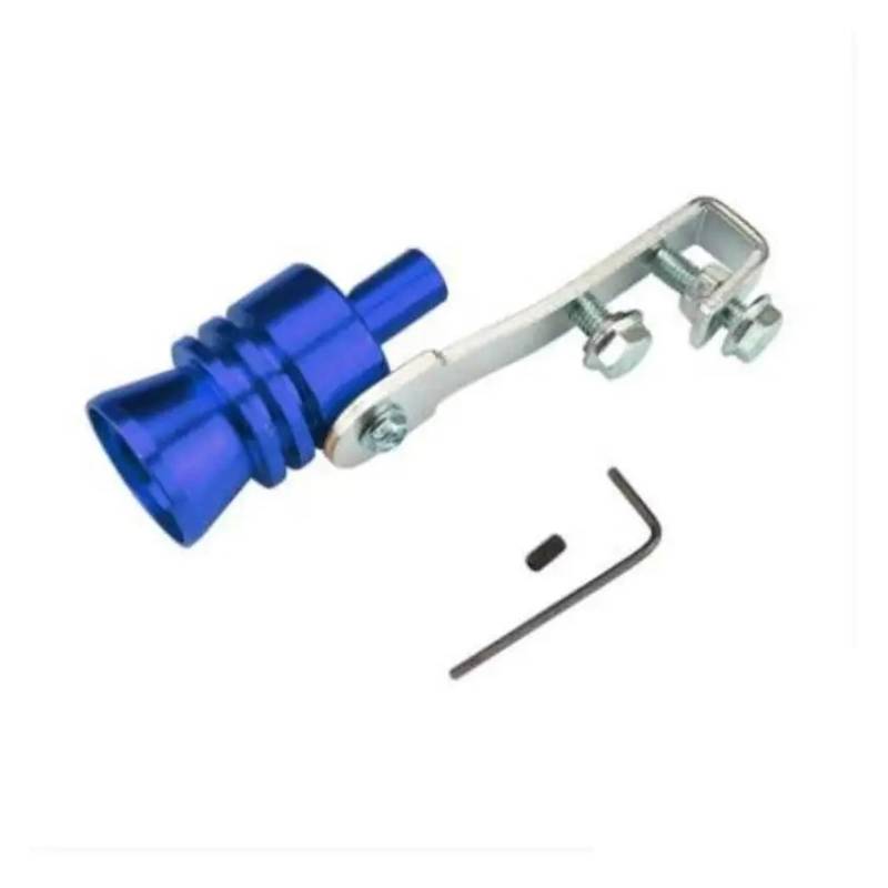 Sound Auspuff Schalldämpfer Rohr Auto Modifizierte Auspuffrohr Schwanz Pfeife Di Turbine Whis Sounder Auspuff Schwanz Kehle Pfeife Modifizierte Turbine Pfeife Auspuff Endrohr(Blue L Size) von HXVGEGKPYK