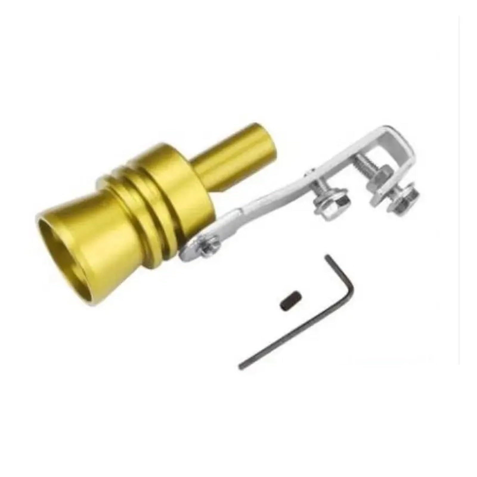 Sound Auspuff Schalldämpfer Rohr Auto Modifizierte Auspuffrohr Schwanz Pfeife Di Turbine Whis Sounder Auspuff Schwanz Kehle Pfeife Modifizierte Turbine Pfeife Auspuff Endrohr(Gold Size XL) von HXVGEGKPYK