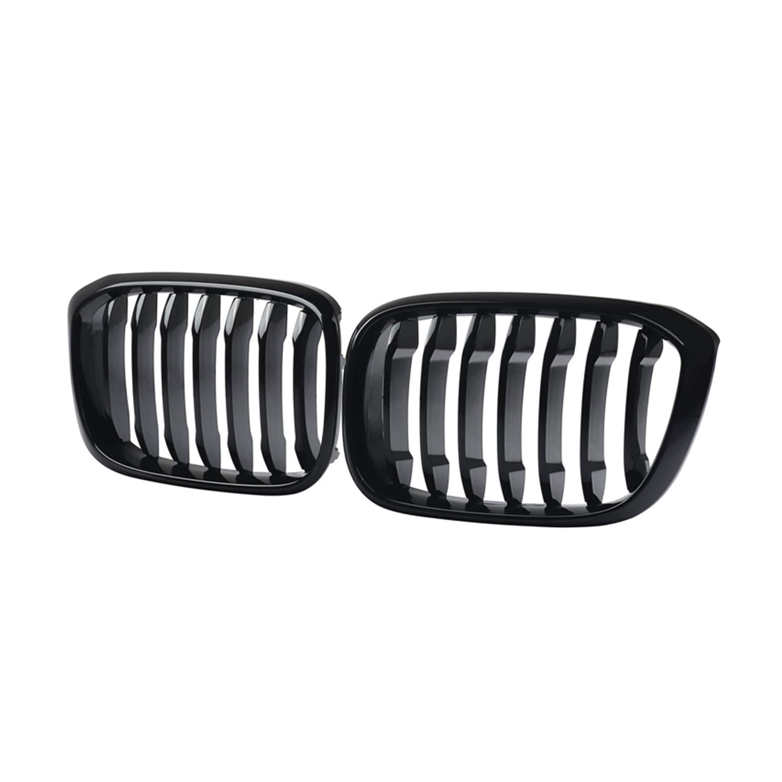 Sport KüHlergrill Auto Glanz Schwarzer Fronthaube Nierengittergrill Passend für-BMW X3 X4 G01 G02 2018-2020 Nieren Doppelsteg (Color : Bright black) von HXYIYG