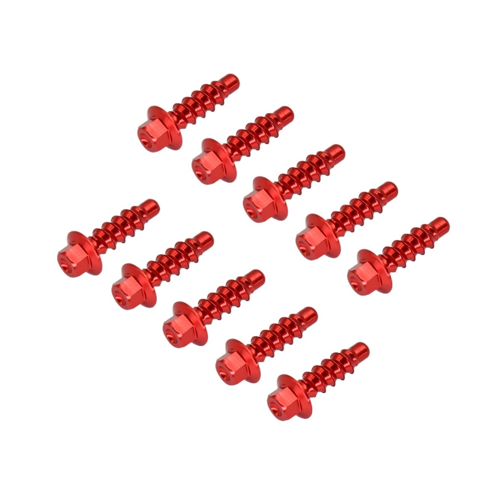 10-teiliges CNC-Motorrad-Blechschrauben-Bolzen-Kit, kompatibel mit SX SXF XC XCW XCF EXC EXCF 125-530 2004-2021 2022 2023 Universalteile(Red) von HXYLS