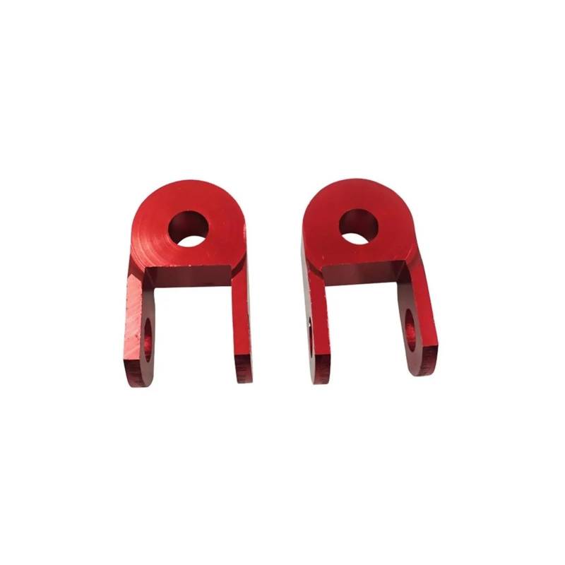 2 stücke Motorrad Schock Extender Riser Aluminium Legierung Höhe Verlängerung Suspension Riser for Motorrad Schock Bereich(Red) von HXYLS