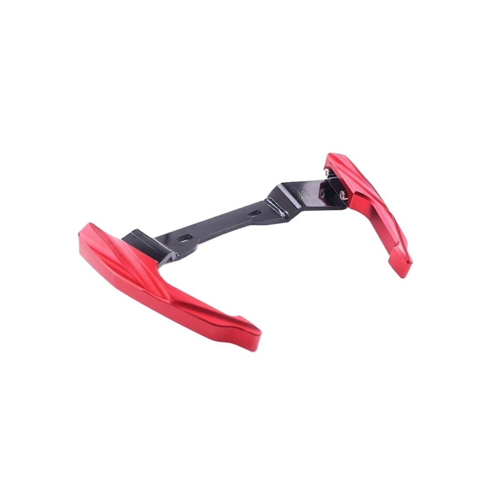 CNC Aluminium Universal Motorrad Rücksitz Griff Haltegriff Handschiene(Red) von HXYLS