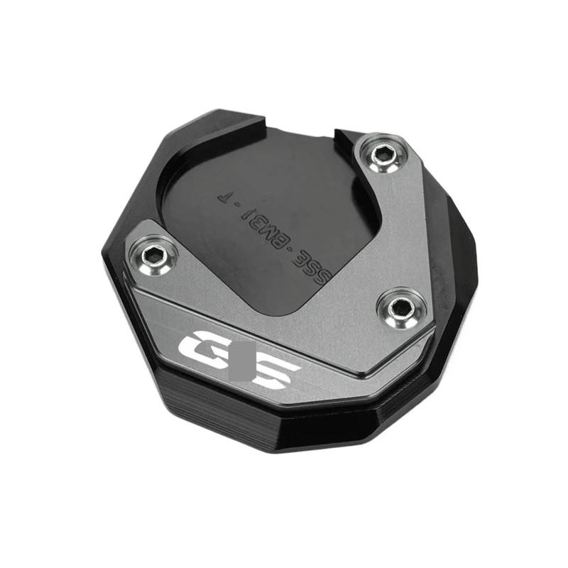 G310GS Motorradzubehör CNC-Ständer, Seitenständer, Verlängerung, Vergrößerungspad, Schlüsselanhänger, kompatibel mit G310GS, G 310 GS 2018–2022(Gray-GS) von HXYLS