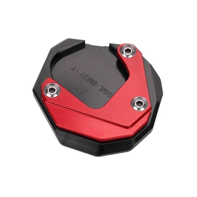 G310GS Motorradzubehör CNC-Ständer, Seitenständer, Verlängerung, Vergrößerungspad, Schlüsselanhänger, kompatibel mit G310GS, G 310 GS 2018–2022(Red) von HXYLS