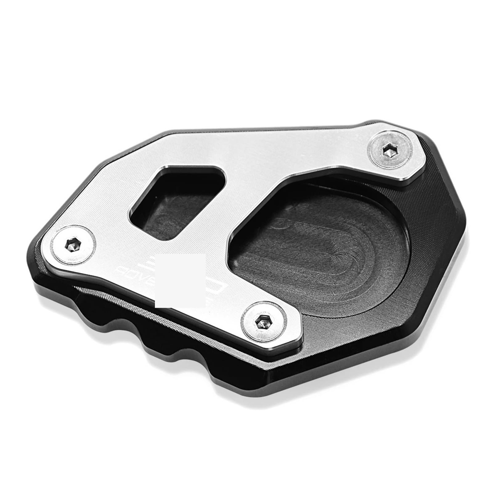 Kompatibel mit 250ADV 390ADV 250 390 2019 2020 2021 2022 2023 CNC-Motorrädern Kickstand Fuß Seitenständer Extend Pad Enlarger(Silver) von HXYLS