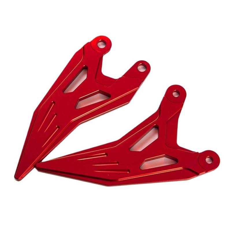 Kompatibel mit 400 Z400 400 2018-2020 2021 2024 Motorrad Fußpedal Pedal Kit Fersenplatte Schutzhülle Zubehör(Red) von HXYLS