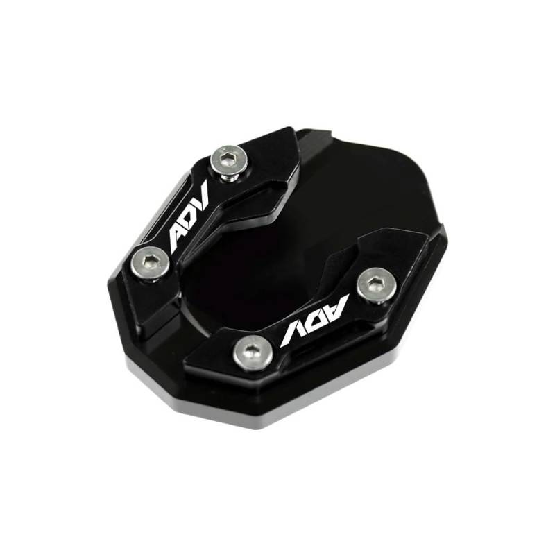 Kompatibel mit ADV150 ADV160 VAROI160 ADV 160 150 MotorradzubehörSeitenständer Vergrößerungsplatte Ständerverlängerung(Black) von HXYLS