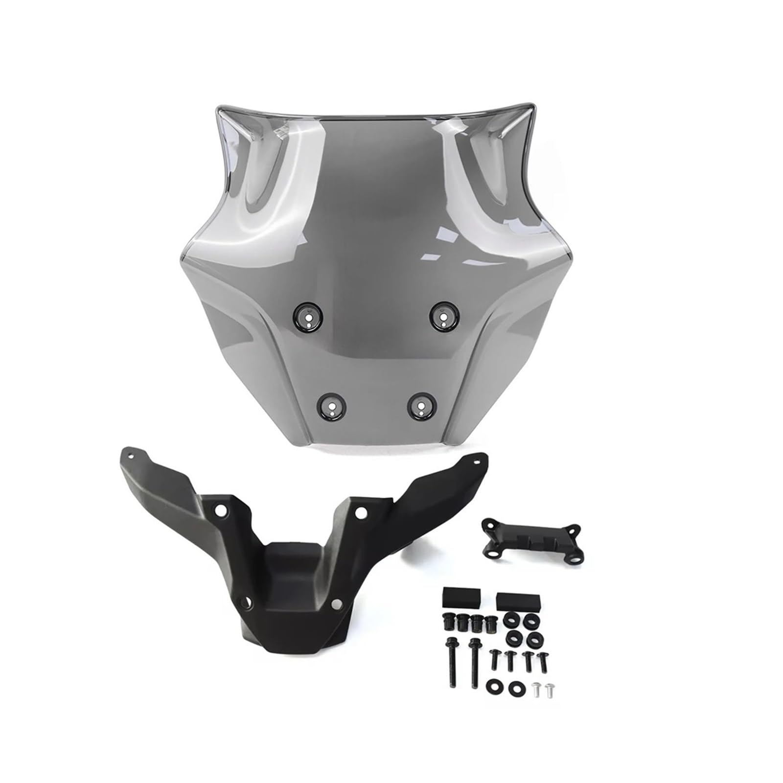 Kompatibel mit MT 09 MT-09 SP 2024 Motorradzubehör Windschutzscheibe Frontscheibe Windabweiser Verkleidung unten(Gray) von HXYLS