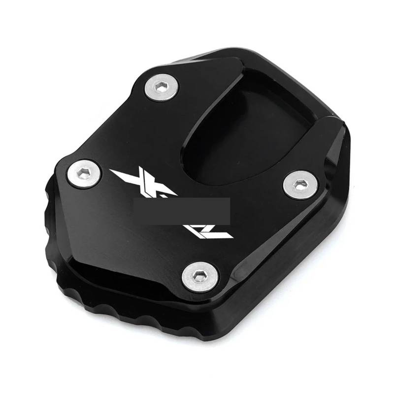 Kompatibel mit XADV750 FORZA750 NC750X XADV 750 2021 2022 Motorrad CNC Kickstand Fuß Seitenständer Verlängerung Pad Stützplatte(Black -1) von HXYLS