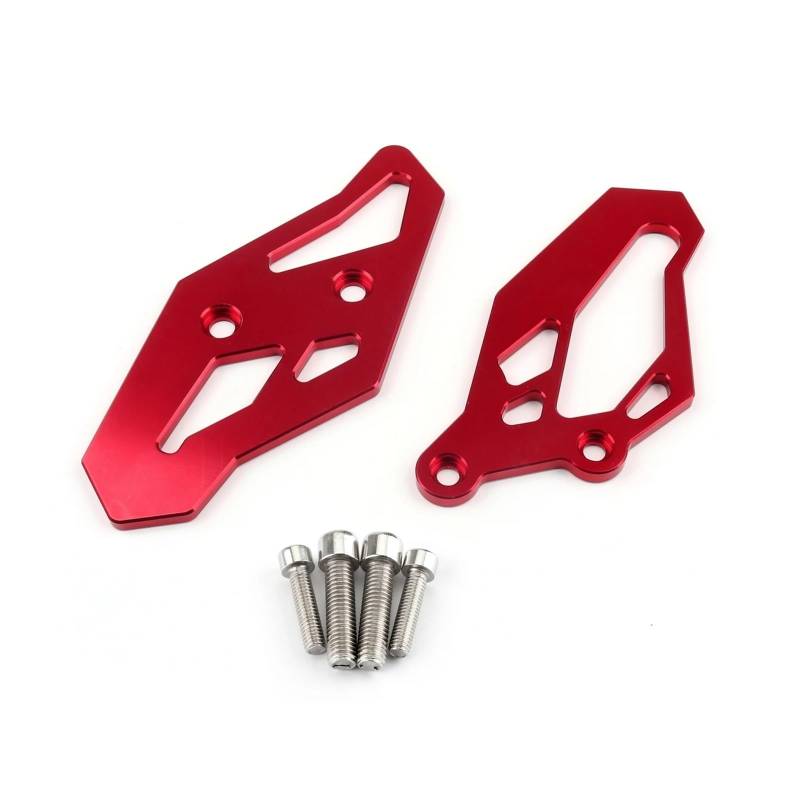 Kompatibel mit YZF R3 2015-2016 R25 2013 2014 2015 Racing Fußstütze Fußrastenanlage Rear Set Adapterplatten Motorradteile(Red) von HXYLS