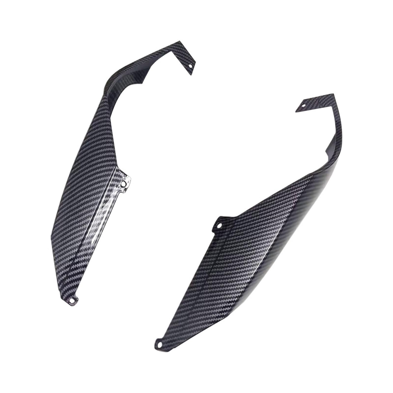 Kompatibel mit ZX-4R ZX-4RR ZX-25R/SE Motorrad-Heckspoiler, fester Flügelverkleidung, hinterem Festflügel-Kit, Seitenflügel, Seitenspoiler(Carbon paint) von HXYLS