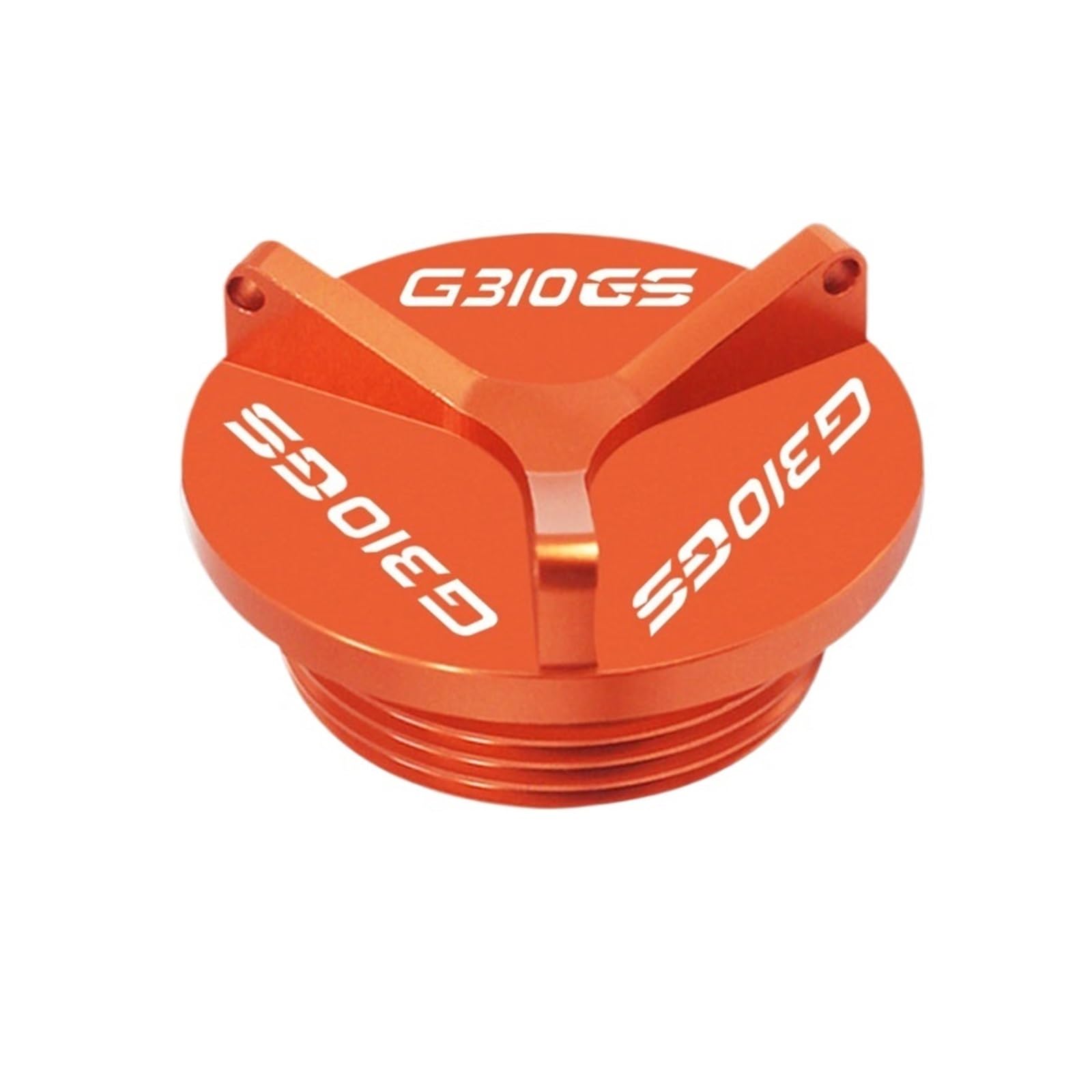 M24 * 2 Kompatibel mit G310R G310GS G 310R 310GS 2017 2018 Aluminium Motorrad Motor Magnetische Öleinfüllstopfenabdeckung Zubehör(Orange) von HXYLS