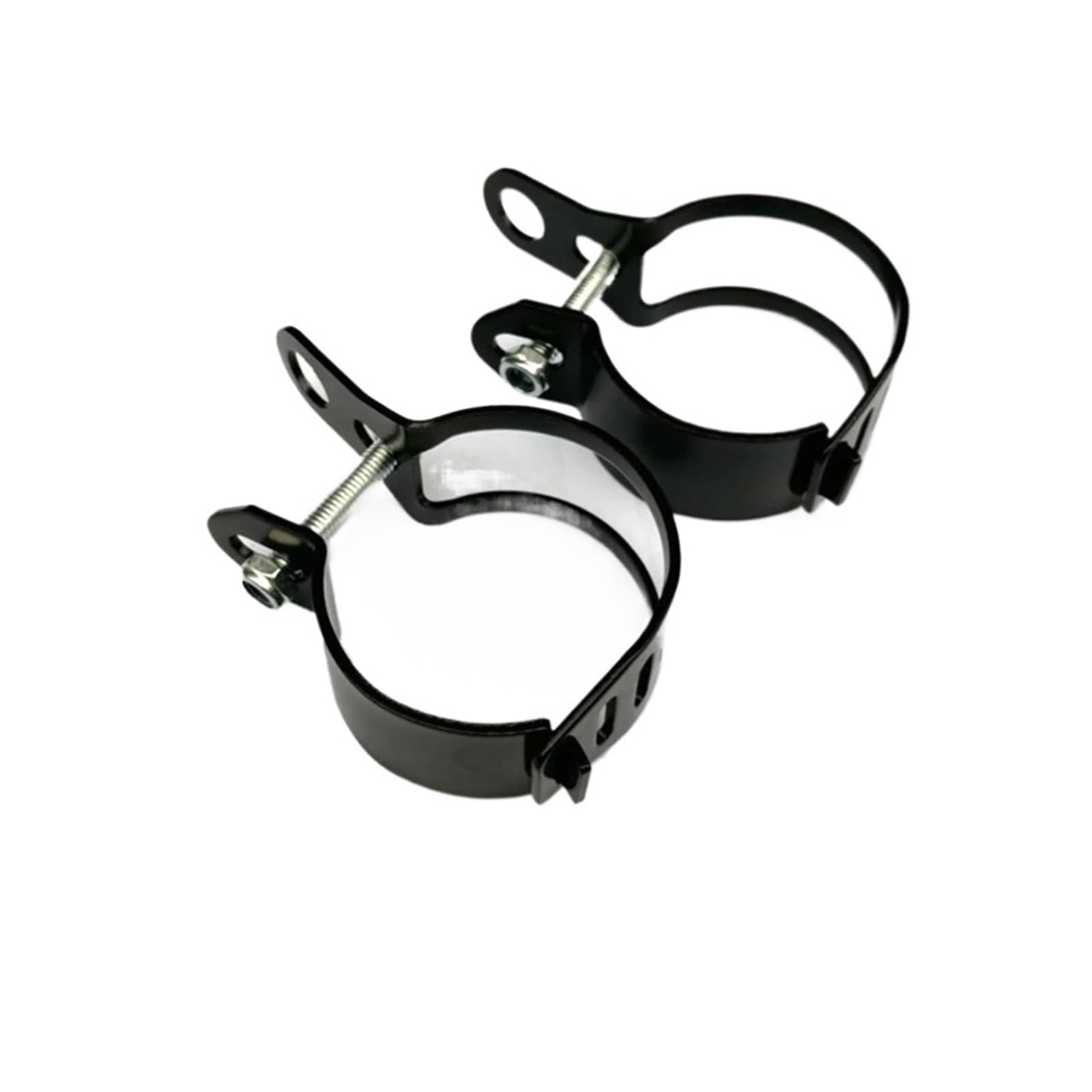 Motorrad Blinker Licht Halter Metall Umzug Gabel Klemmen Montieren Lampe Halterung for Motorrad Vorderrad Gabel(Black) von HXYLS