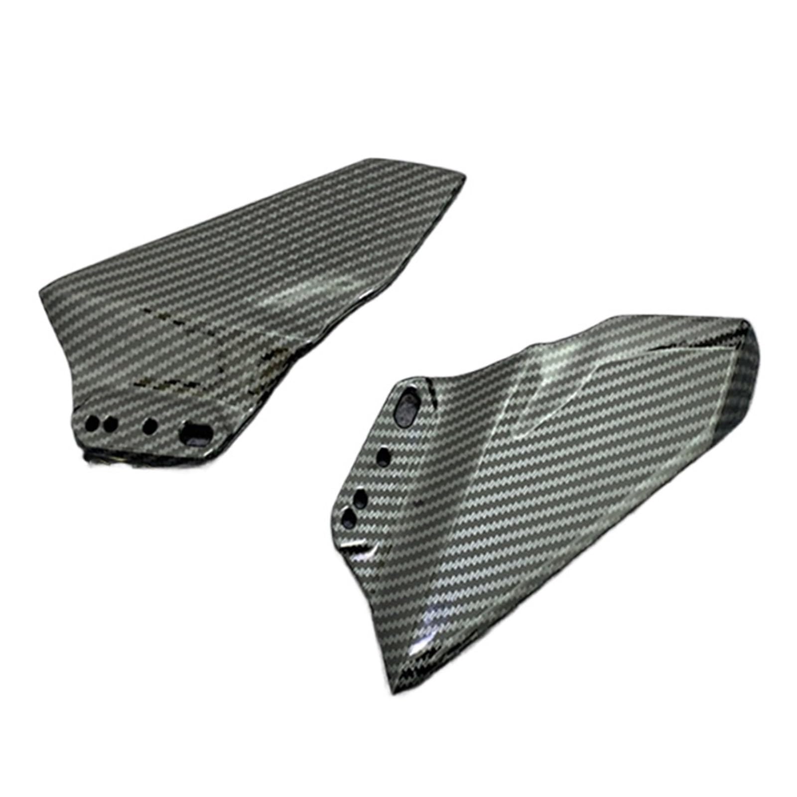 Motorrad Winglets kompatibel mit 650 ER6F 2017 2018 2019 Zubehör Frontverkleidung Aerodynamischer Flügel 650 ER-6F Carbon(Glossy Carbon) von HXYLS