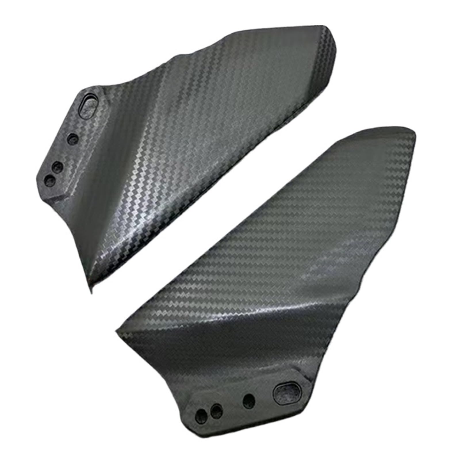 Motorrad Winglets kompatibel mit 650 ER6F 2017 2018 2019 Zubehör Frontverkleidung Aerodynamischer Flügel 650 ER-6F Carbon(Matte Carbon) von HXYLS