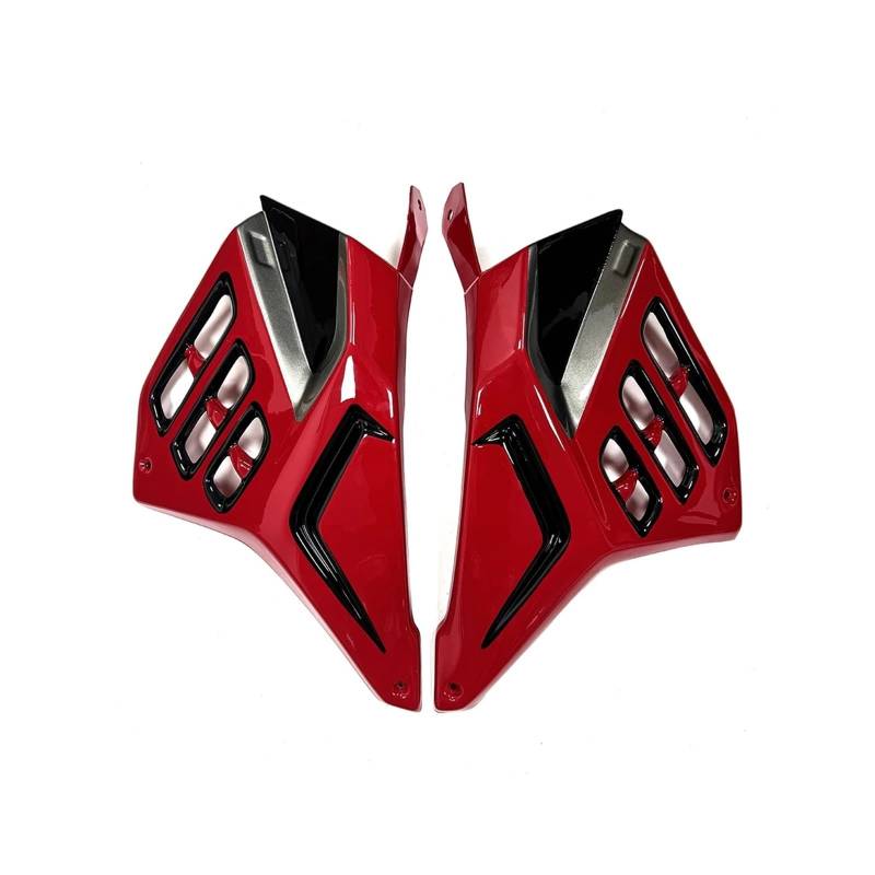 Neue CBR650R-Rahmenspoiler, kompatibel mit CBR 650R 2019 2020 2021 2022 2023, Karosserie-Seitenabdeckung, Rahmenverkleidung(Bright red Black) von HXYLS