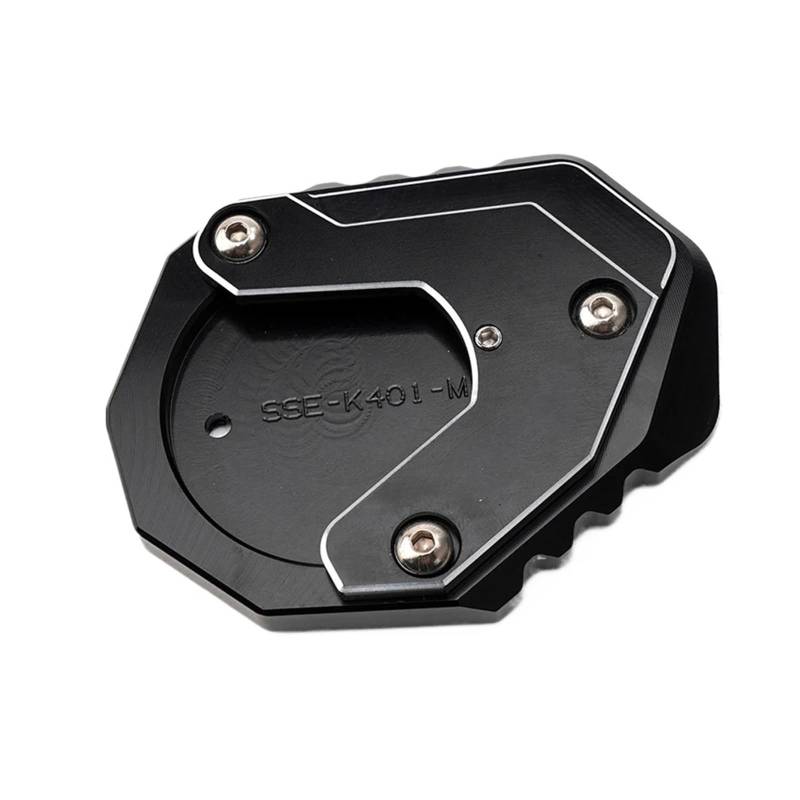 Reifenventilkappen kompatibel mit Du-ke390 Du-ke 690 125 200 250 390 DUKE690 Motorrad CNC Kickstand Seitenständer Vergrößerungspad-Verlängerungsplatte(Black) von HXYLS