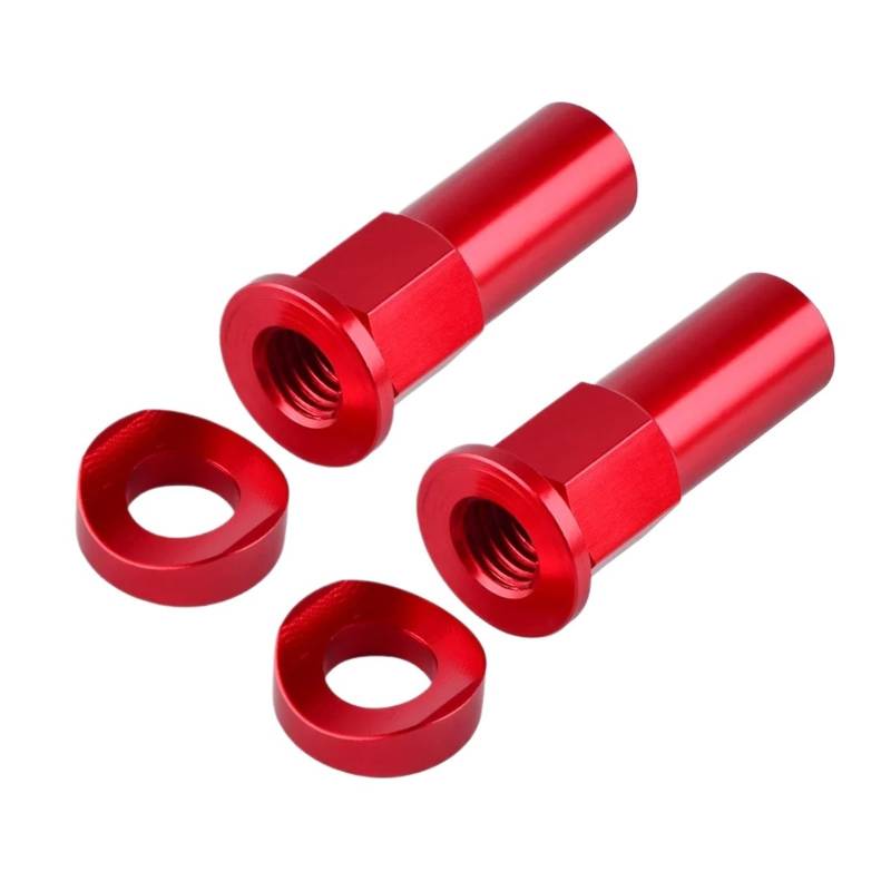 Universal Dirt Bike Felge Kontermutter Abstandshalter Kit kompatibel mit YZ 125 250 250F 450F WR 250F 450F(Red) von HXYLS