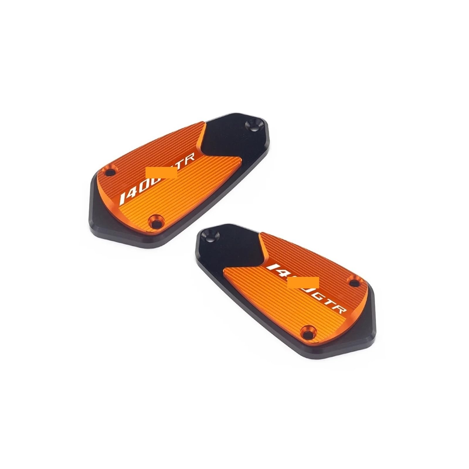 Vorne Links Rechts Bremsflüssigkeit Tank Reservoir Abdeckung Öl Kappe Kompatibel Mit GTR1400 GTR 1400 2007-2020 2017 2016 Motorrad Zubehör(Orange) von HXYLS