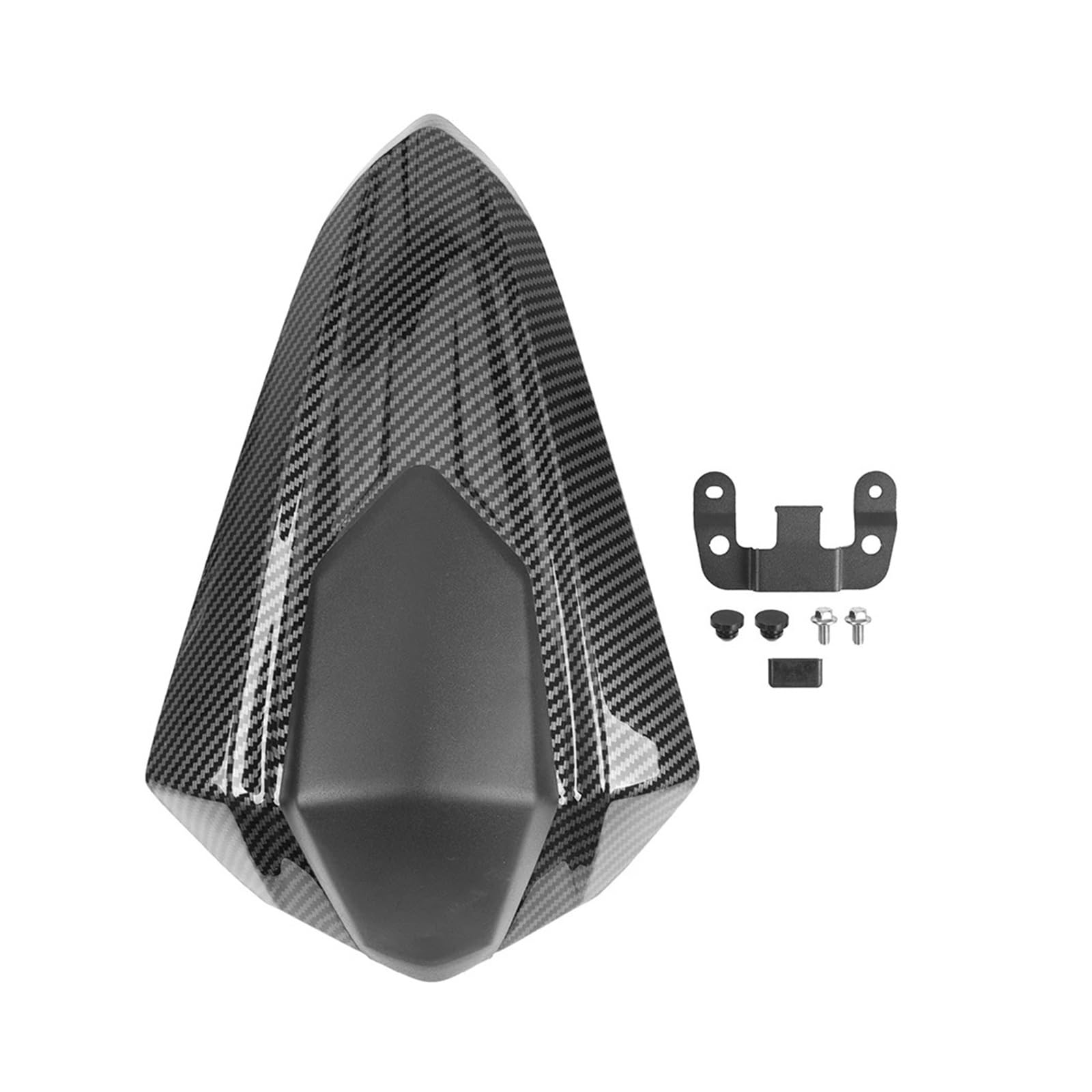 Z125 125 Motorrad Hinten Beifahrer Solo Sitz Abdeckung Sozius Motorhaube Verkleidung Kompatibel Mit Z 125 2018-2021 2019 Zubehör(Carbon Fiber Look) von HXYLS