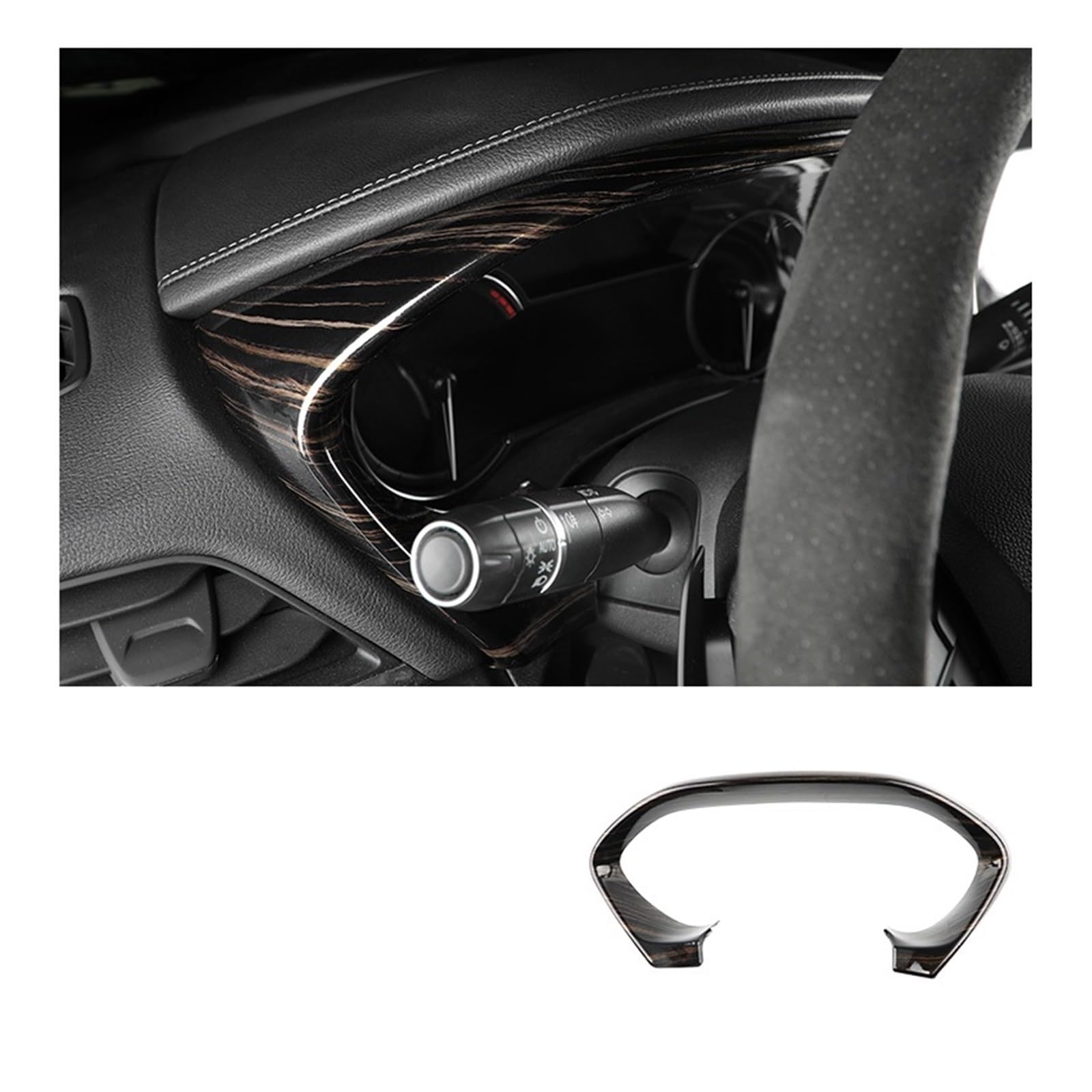 Auto Dashboard Dekoration Streifen Kompatibel for Cadillac CT4 ABS Carbon Faser Bord Rahmen Trim Innen Modifikation Aufkleber(Style 5) von HXYUA