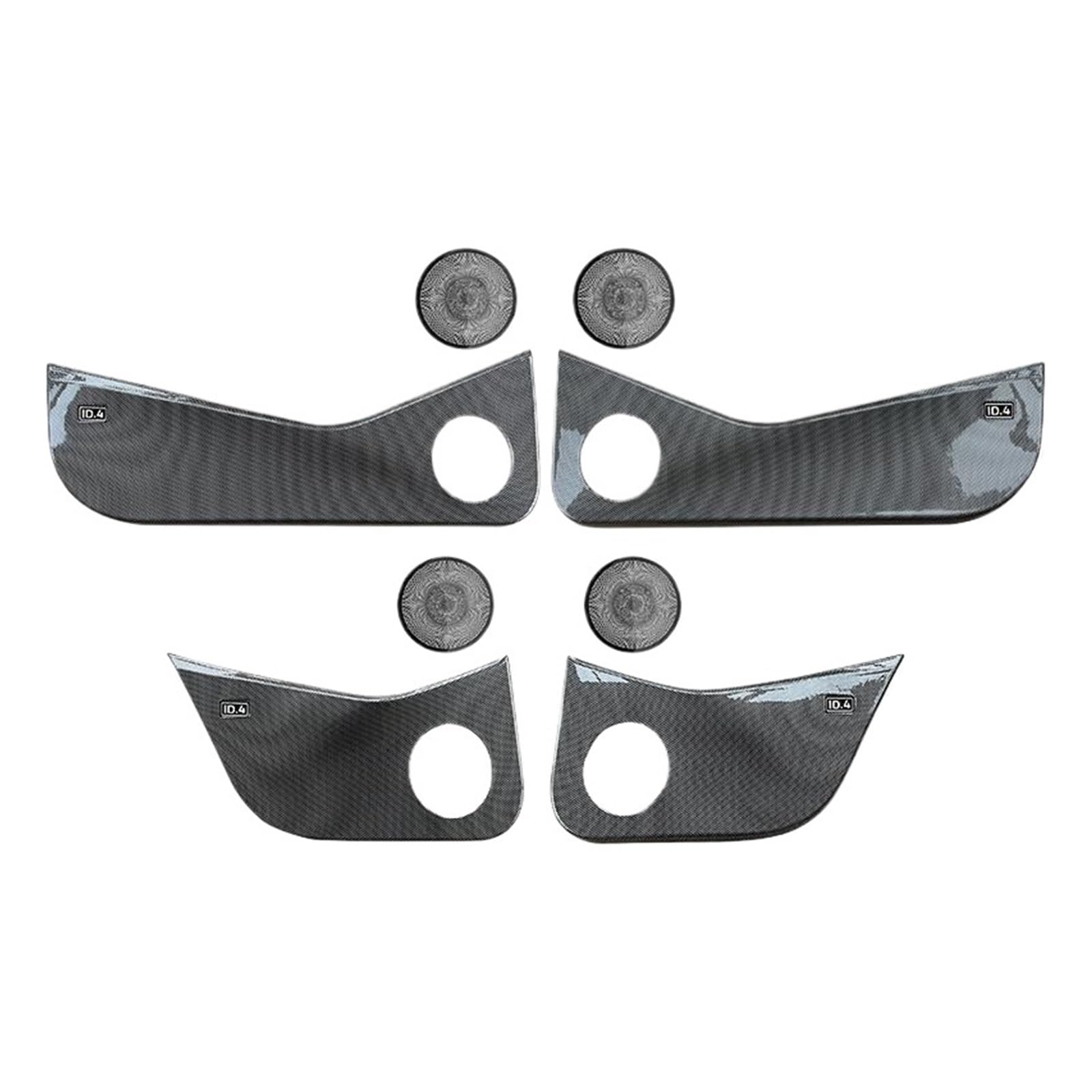 Auto Tür Kick Pad Innen Modifikation Tür Panel Horn Abdeckung Aufkleber Ehrenwert Kompatibel for Volkswagen ID.4 ID4 ID.4X Crozz 2023(for ID.4 Crozz) von HXYUA