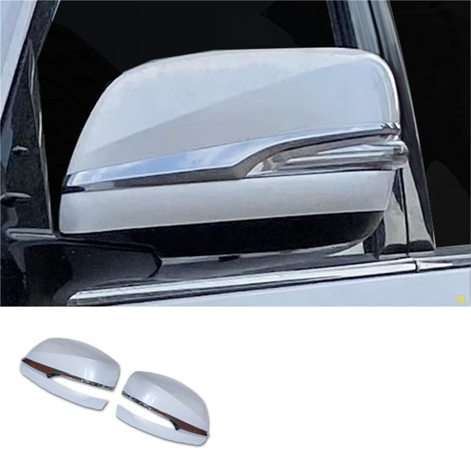 HXYUA Kompatibel for Lexus LX 570 LX570 2021–2022, Rückspiegelabdeckung, Ersatzteile, Modifikation, Blinker-Lichtabdeckung, Zubehör(White 2016-2022) von HXYUA