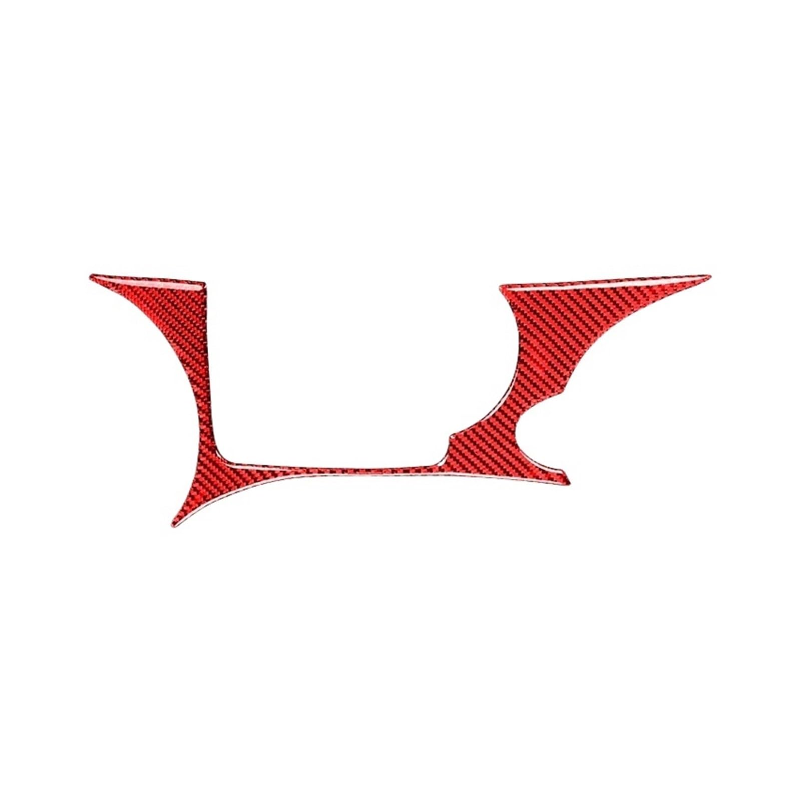 Kompatibel for Nissan 370Z Z34 2009–2021, rot, echte Kohlefaser, andere Innenausstattung, Getränkehalter, Rahmenverkleidung, Aufkleber, Auto-Styling von HXYUA